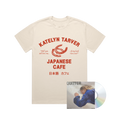 Japanese Cafe T-Shirt & Quitter CD Bundle